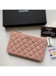 Imitation CHANEL 19 Caviar Original Leather Carry on bag AP1060 pink HY6561VO34