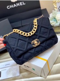 Imitation CHANEL 19 Flap Bag AS1160 AS1161 AS1162 Black HY25753AI36