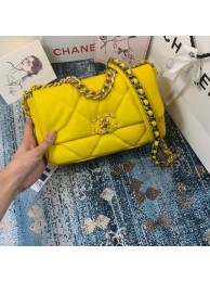 Imitation Chanel 19 flap bag AS1160 AS1161 AS1162 yellow HY21161VO34