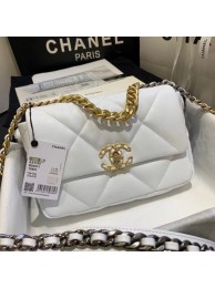 Imitation Chanel 19 flap bag AS1160 White HY8233AI36