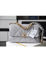 Imitation Chanel 19 flap bag AS1161 grey HY15563Xr29
