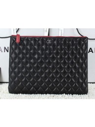 Imitation Chanel CA6952 Clutch Bag Sheepskin Leather Black HY6244SU87