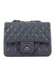 Imitation Chanel Classic MINI Flap Bag CF1119 Lavender Sheepskin Leather Gold HY24585KV93
