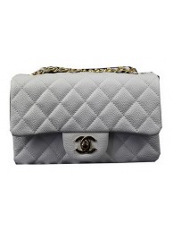 Imitation Chanel Classic MINI Flap Bag White Cannage Pattern CF1119 Gold HY12974ye39