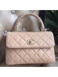 Imitation Chanel Classic Top Flap Bag Original Sheepskin Leather A92236 Apricot HY12069lH78