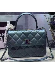 Imitation Chanel Classic Top Flap Bag Sheepskin Leather A92236 Green HY9842SU58