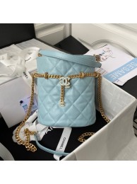 Imitation Chanel Drawstring Bag & Gold Metal AS3116 sky blue HY10255QN34