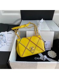 Imitation Chanel flap bag AS2382 yellow & Multicolor HY22903RC38
