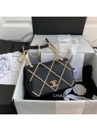 Imitation Chanel flap bag AS2383 black & White HY3558RC38