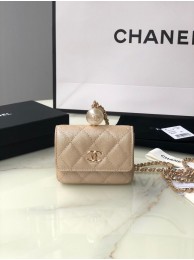 Imitation Chanel flap coin purse with chain AP2119 gold HY26157Oz49