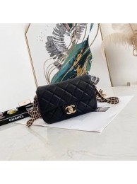 Imitation Chanel Flap Shoulder Bag Original leather AS2482 black HY4720zn33