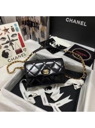 Imitation Chanel Flap Shoulder Bag Original leather AS9957 black HY24129SU87