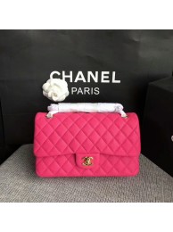 Imitation Chanel Flap Shoulder Bags Original Deerskin Leather CF1112 Peach HY26267SU58