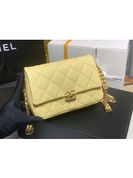 Imitation Chanel Grained Calfskin Shoulder Bag AS3103 YELLOW HY4435Nj42