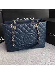 Imitation Chanel LE Boy Grand Shopping Tote Bag GST Royal Cannage Pattern A50995 Silver HY23015Za30