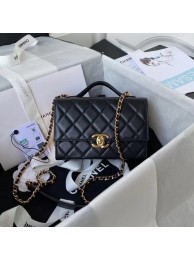 Imitation Chanel leather Shoulder Bag AS2796 black HY17909lH78