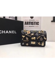 Imitation Chanel mini Classic Flap Bag Original Sheepskin A1116 Black HY19544ye39