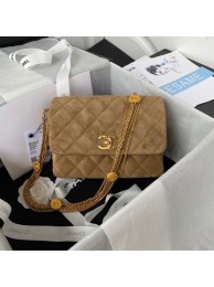 Imitation Chanel MINI FLAP BAG AS3378 brown HY5466VO34