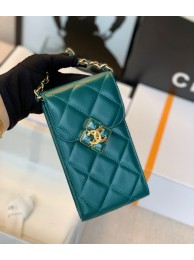 Imitation CHANEL Mobile phone case Card Holder AP1188 Green HY26643Ug88