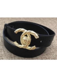 Imitation Chanel Original Calf Leather Belt 56955 Black HY8865EY79