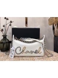 Imitation Chanel Original Leather Chain Shoulder Bag 1178 White HY1672Dl40