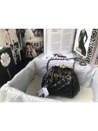 Imitation CHANEL Original Leather Rope Bag AS1802 Black HY2542SU58