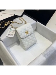 Imitation Chanel Original Small classic Sheepskin Shoulder Bag AP1448 white HY20475QN34