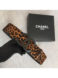 Imitation Chanel Wide leather belt with 53 mm CC4265 black HY4367SU58