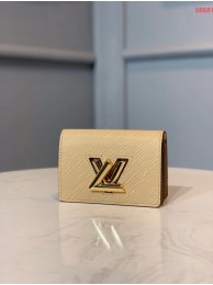Imitation Cheap Louis vuitton original TWIST MULTICARTES card holder M68681 beige HY22283fV17