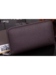 Imitation Cheap Louis Vuitton Taiga Leather Zippy Wallets M60017 Brown HY15713fV17