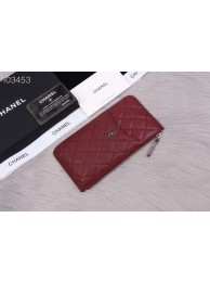 Imitation Fashion Chanel classic pouch Grained Calfskin& silver-Tone Metal A84402 Burgundy HY7969kd19
