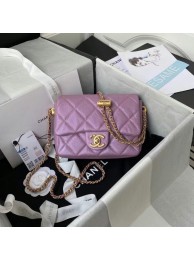 Imitation Fashion Chanel Flap Shoulder Bag Grained Calfskin AS2855 pearl rose HY12349kd19