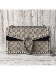 Imitation Fashion Gucci Dionysus Small GG Shoulder Bag 400249 Black HY2494kd19