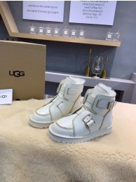 Imitation Fashion UGG Locomotive Boots Original Leather Full Wool Shoes UGG10361 White Shoes HY6874kd19