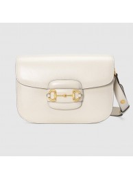 Imitation Gucci 1955 leather shoulder bag 602204 white HY10583Ug88