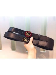 Imitation Gucci 2CM Leather Belt 414521 Black HY5970KV93