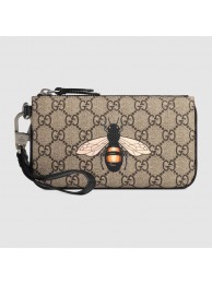 Imitation Gucci Bee print GG Supreme pouch 522866 HY11339lH78