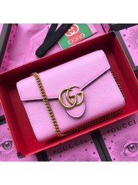 Imitation Gucci Calfskin Leather Shoulder Bag 401232 Pink HY1128uq94