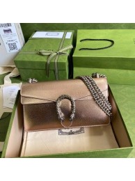 Imitation Gucci Dionysus Blooms Leather Shoulder Bag 499623 rose gold HY17555QN34