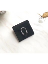 Imitation Gucci Dionysus Velvet Card Case 404139 Black HY14394Fo38