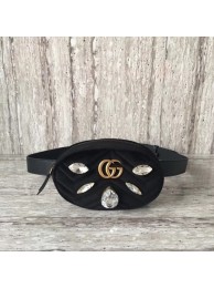 Imitation Gucci GG Marmont Belt Bag 476434 Black HY14655Nj42