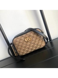 Imitation Gucci GG Marmont canvas mini Bag 448065 Black HY2553Ug88