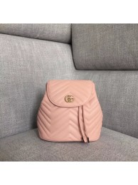 Imitation Gucci GG Marmont matelasse backpack 528129 Pink HY25176VO34