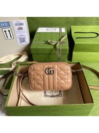 Imitation Gucci GG Marmont mini shoulder bag 634936 Rose beige HY8637Oz49