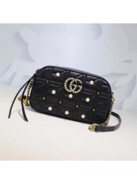 Imitation Gucci GG Marmont Small Shoulder Bag 447632 Black HY2895zn33
