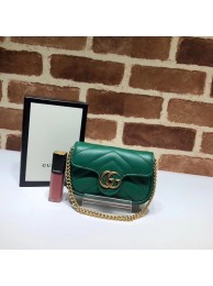 Imitation Gucci GG Marmont super Clutch bag 575161 green HY1880Nj42