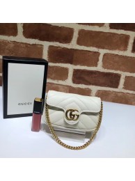 Imitation Gucci GG Marmont super Clutch bag 575161 white HY6447Oz49