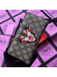 Imitation Gucci GG Supreme zip around wallet 451273 cat HY352SU58