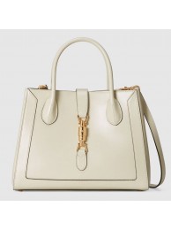 Imitation Gucci Jackie 1961 medium tote bag 649016 white HY19015QN34