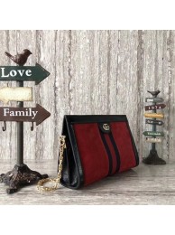 Imitation Gucci Ophidia Small Shoulder Bag 503877 Red HY19913AI36